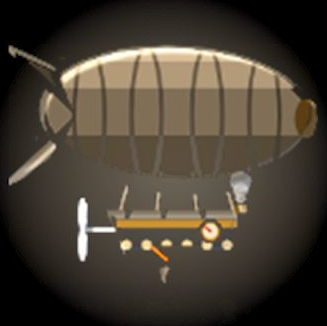 Air Ship card art from Aether Realms