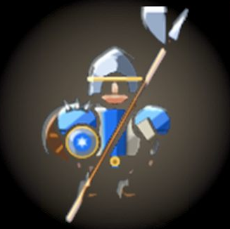 Halberdier card art from Aether Realms