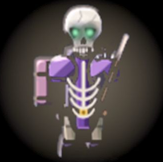 Skeleton card art from Aether Realms